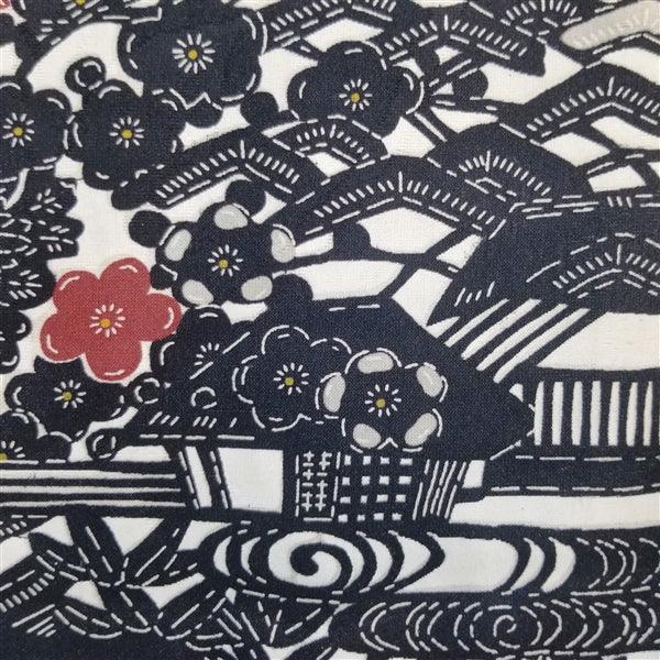 "Classic Stencil" Vintage Haori - Kyoto Kimono