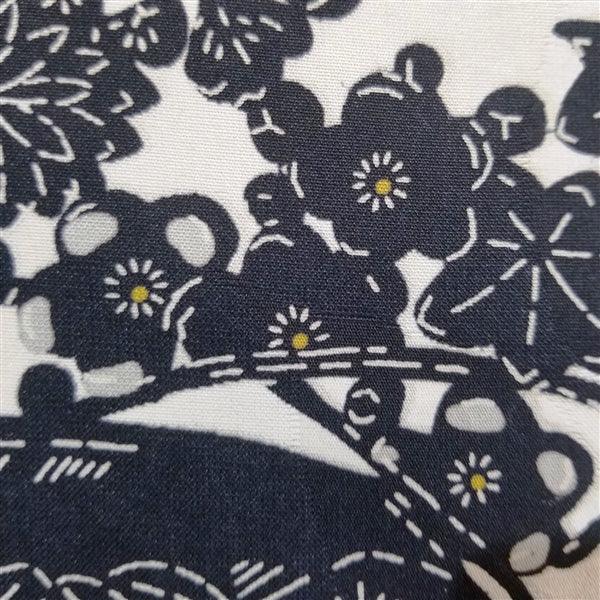 "Classic Stencil" Vintage Haori - Kyoto Kimono