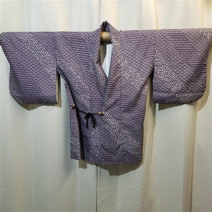 "Collaged Motifs" Vintage Dochugi Kimono Jacket - Kyoto Kimono