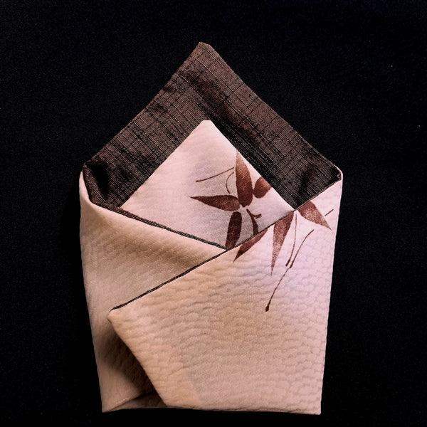 "Coppery Bamboo" Japanique Pocket Square - Kyoto Kimono