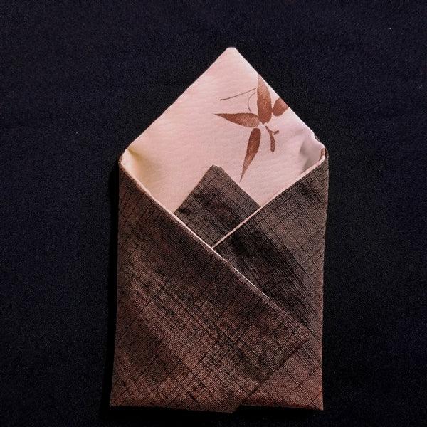 "Coppery Bamboo" Japanique Pocket Square - Kyoto Kimono
