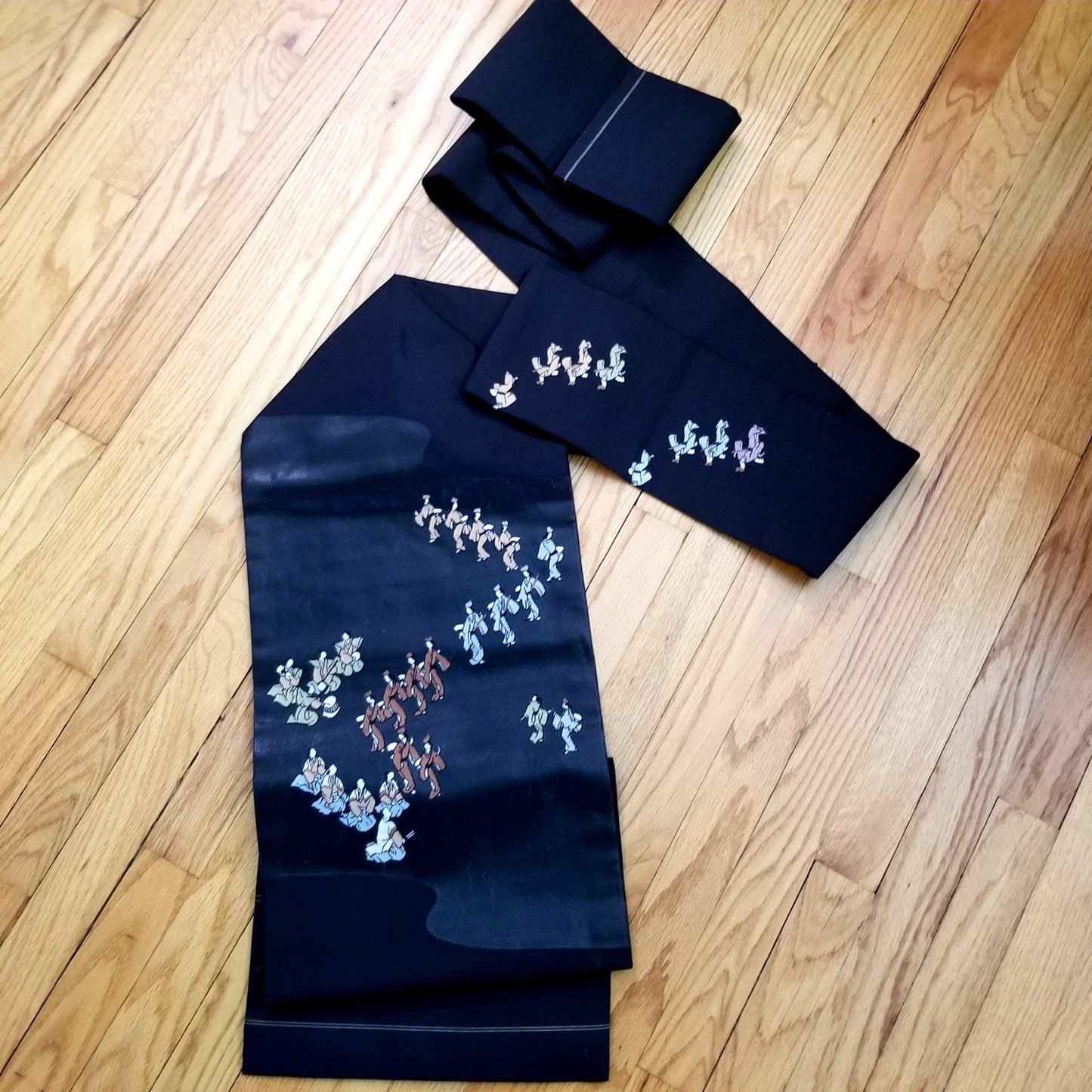 "Dance Performance" Vintage Nagoya Obi - Kyoto Kimono