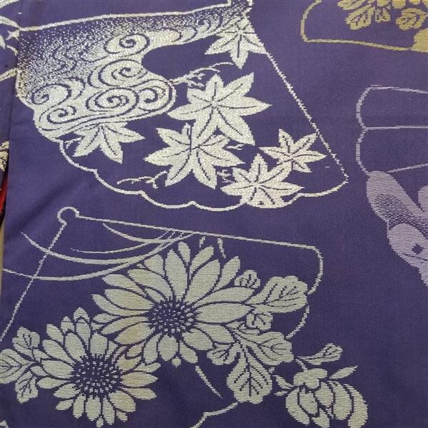 "Dancing Fans" Vintage Kimono - Kyoto Kimono