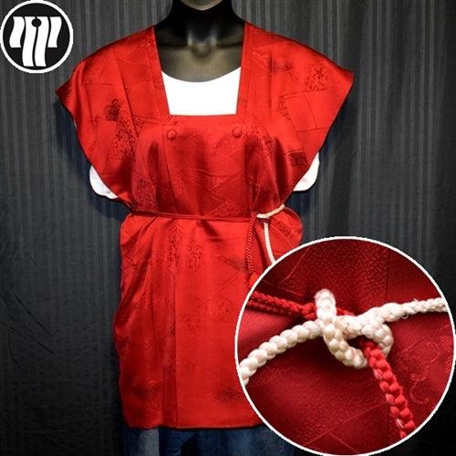"Deep Red" Michi Mini Dress - Kyoto Kimono