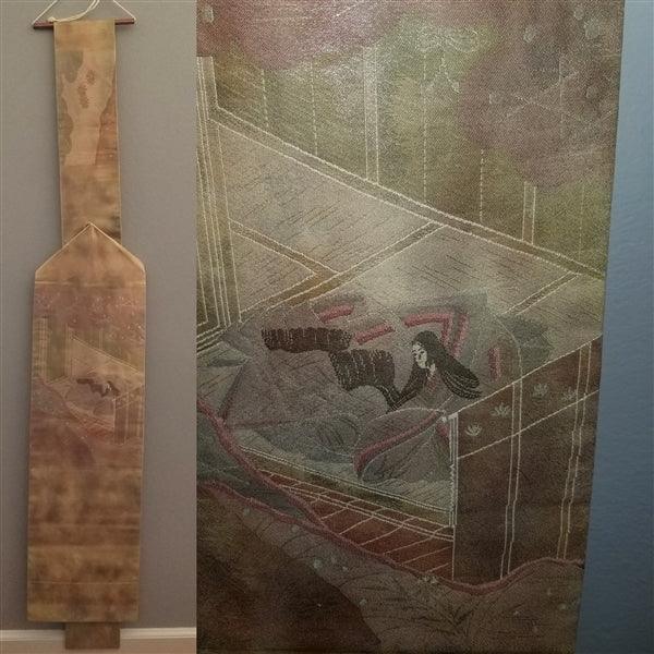 "Edo Maiden" Vintage Nagoya Obi - Kyoto Kimono
