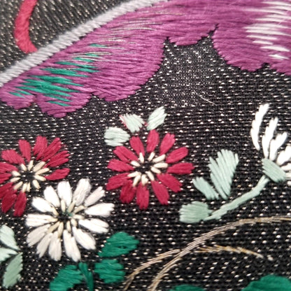 "Embroidery Supreme" Vintage Nagoya Obi - Kyoto Kimono