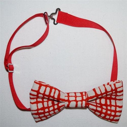 "Festive Red" - Bow Tie - Kyoto Kimono