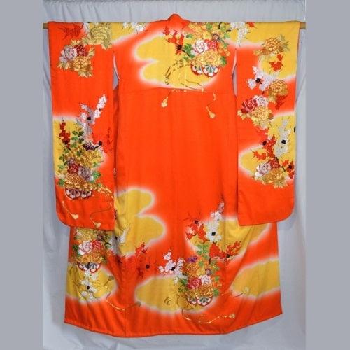 "Floral Carts" Wedding Kimono (Kakeshita) - Kyoto Kimono