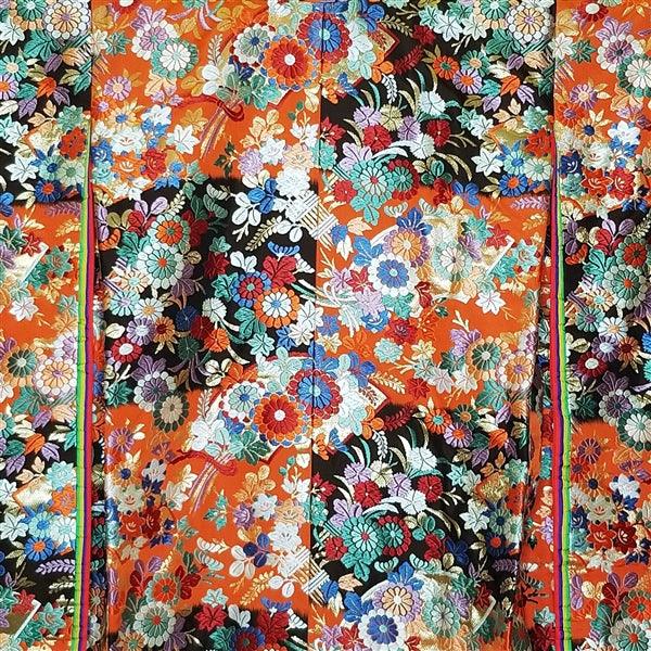 "Floral Collage" Vintage Wedding Kimono (Uchikake) - Kyoto Kimono