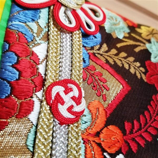 "Floral Collage" Vintage Wedding Kimono (Uchikake) - Kyoto Kimono