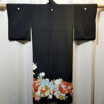 "Floral Galore" Vintage Tomesode - Kyoto Kimono