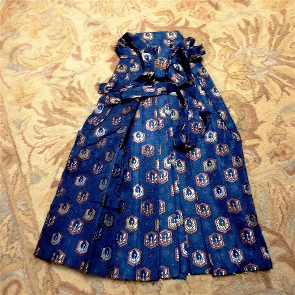 "Formal Blue" Vintage Boy's Hakama - Kyoto Kimono