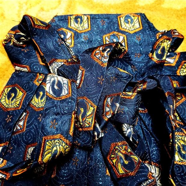"Formal Blue" Vintage Boy's Hakama - Kyoto Kimono
