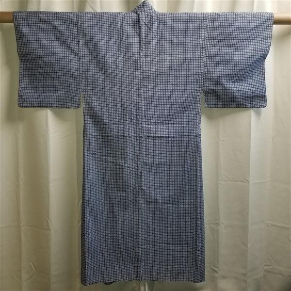 "Four Square" Vintage Japanese Yukata - Kyoto Kimono