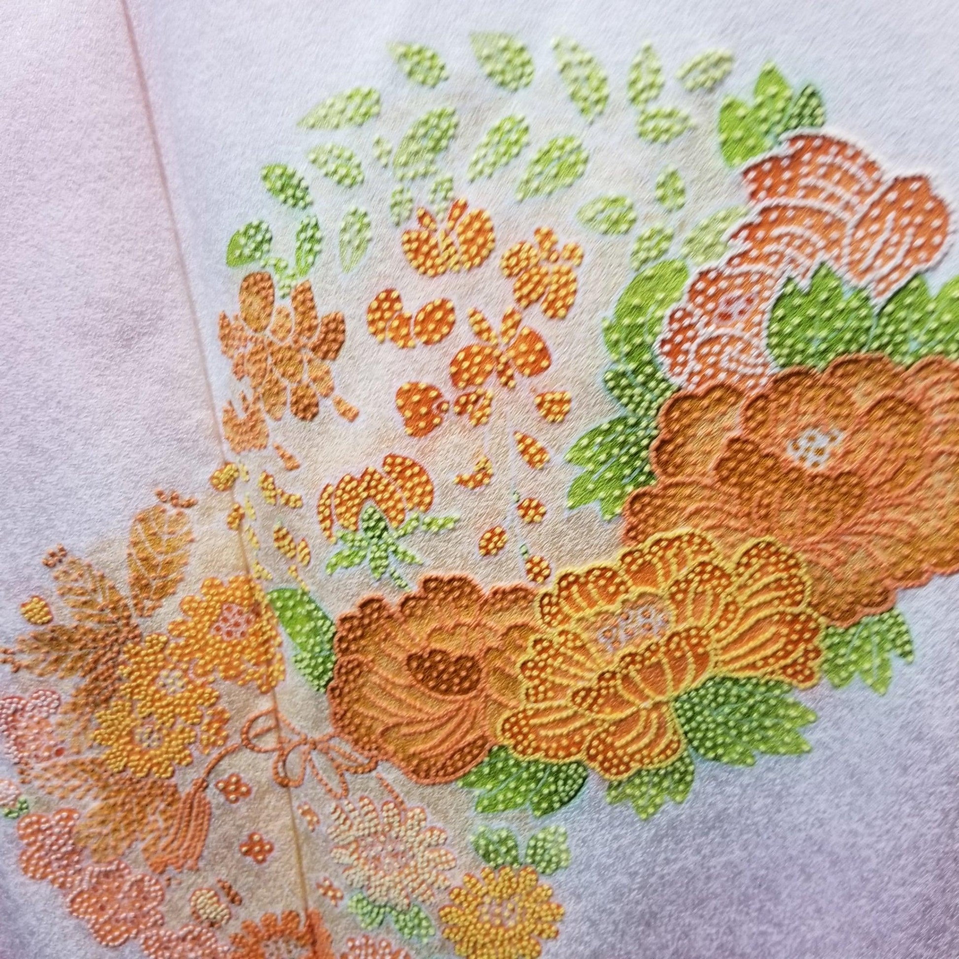 "French Knots" Vintage Kimono - Kyoto Kimono