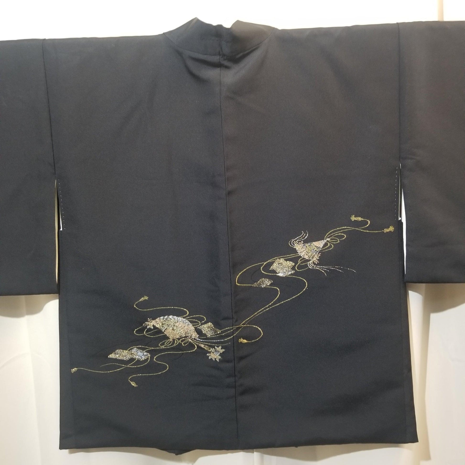 "Glitter Fans" Vintage Haori - Kyoto Kimono