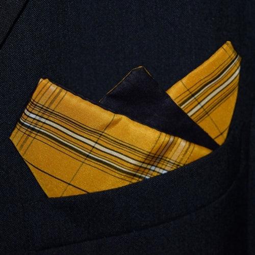 "Golden Boy" - Tie & Square Combination - Kyoto Kimono
