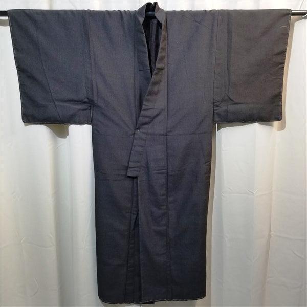 "Gray-Brown" Man's Kimono - Kyoto Kimono