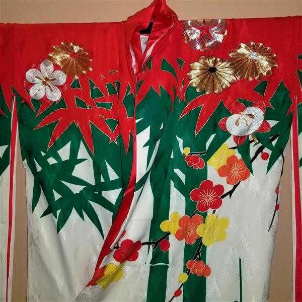 "Holiday Royale" Vintage Japanese Kakeshita - Kyoto Kimono