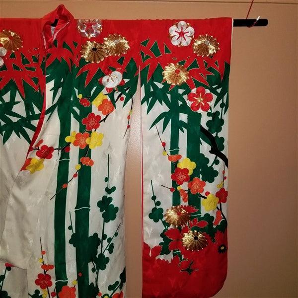 "Holiday Royale" Vintage Japanese Kakeshita - Kyoto Kimono