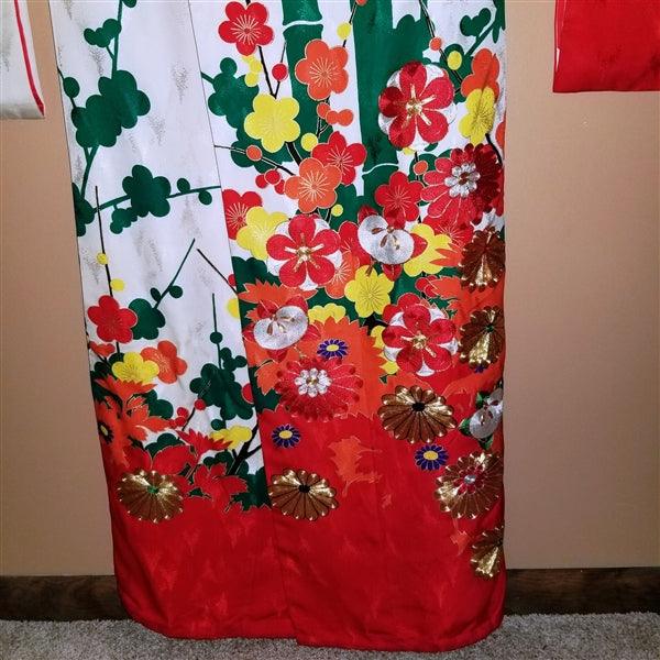 "Holiday Royale" Vintage Japanese Kakeshita - Kyoto Kimono