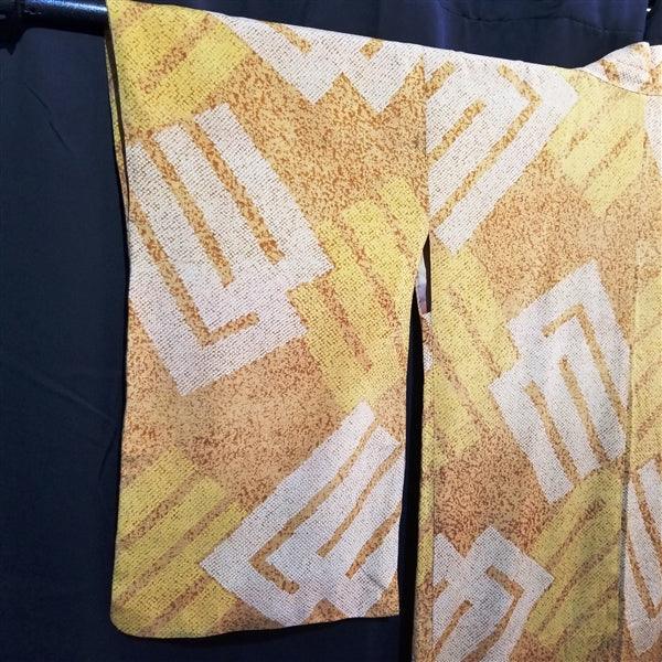 "Incense Kanji" Vintage Haori - Kyoto Kimono