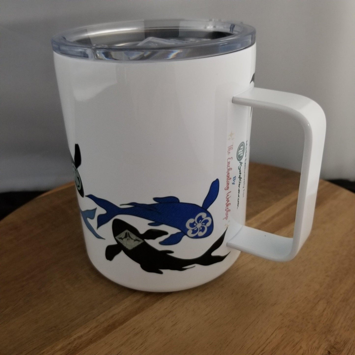 Japanique Insulated Mug: Crested Koi - Kyoto Kimono