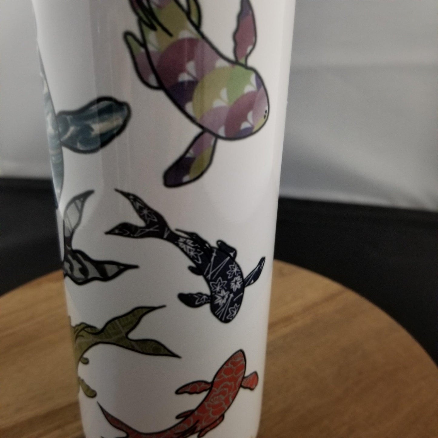 Japanique Insulated Tumbler: Rainbow Koi - Kyoto Kimono