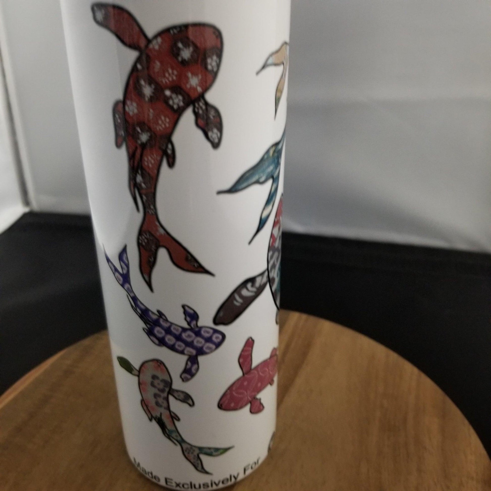 Japanique Insulated Tumbler: Rainbow Koi - Kyoto Kimono