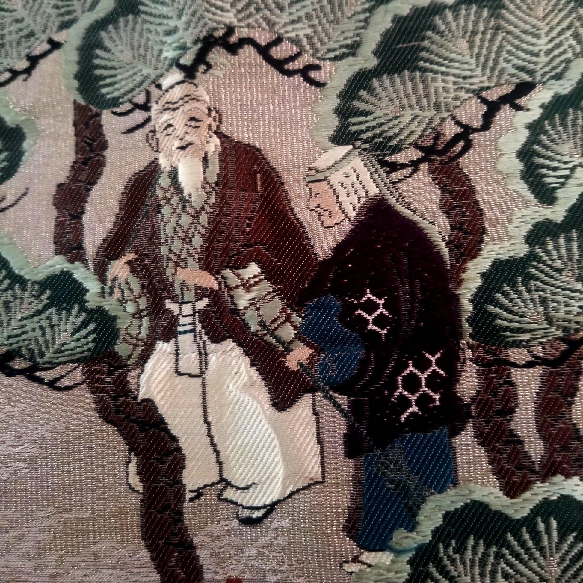 "Jo and Uba Brocade" Antique Fukusa - Kyoto Kimono
