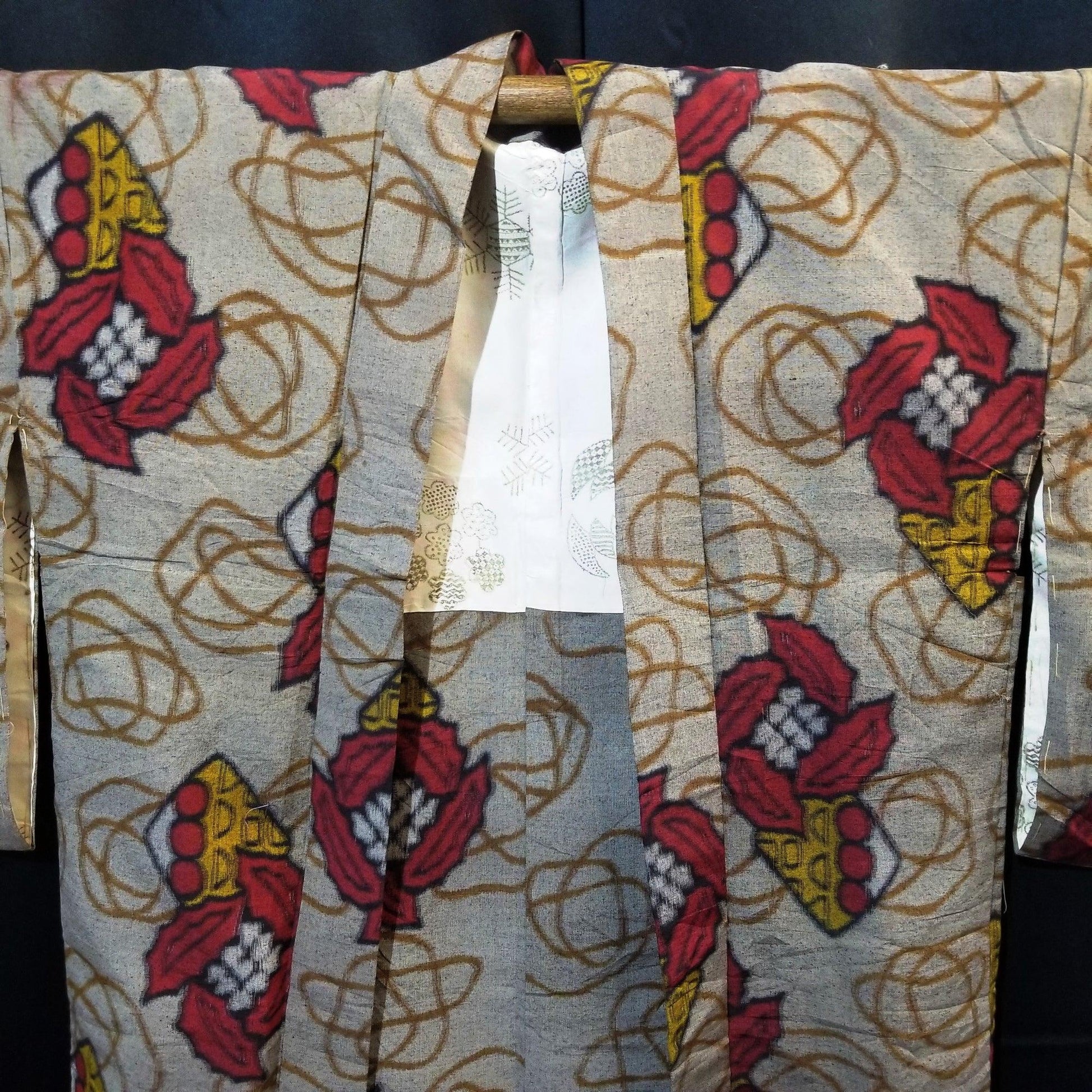 "Mochi Dango" Vintage Meisen Haori - Kyoto Kimono