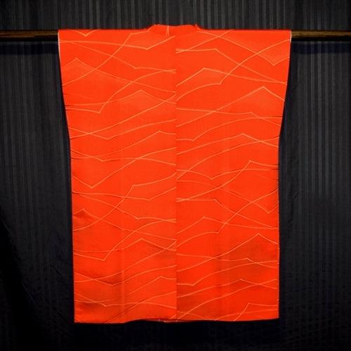 "Orange Peaks" Michi Mini Dress - Kyoto Kimono