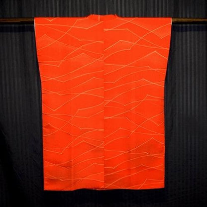 "Orange Peaks" Michi Mini Dress - Kyoto Kimono
