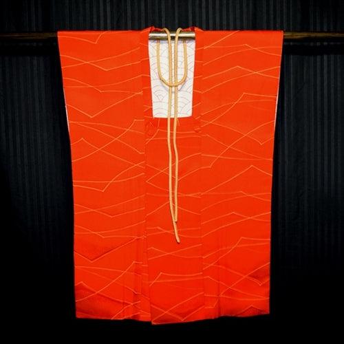 "Orange Peaks" Michi Mini Dress - Kyoto Kimono