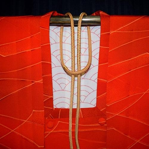 "Orange Peaks" Michi Mini Dress - Kyoto Kimono