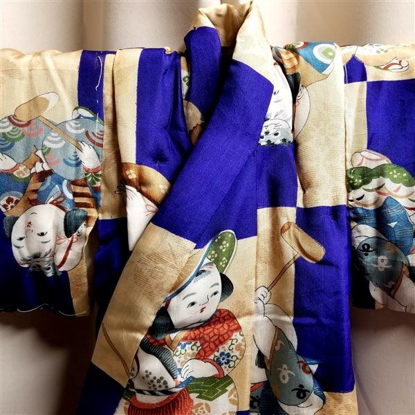 "Padded Robe" Vintage Boy's Kimono - Kyoto Kimono