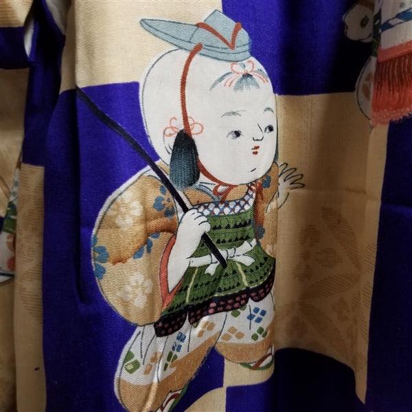 "Padded Robe" Vintage Boy's Kimono - Kyoto Kimono