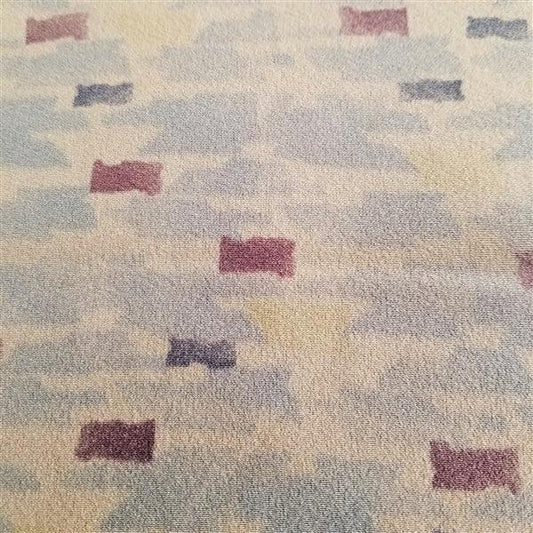 "Pastel Bricks" Vintage Kimono Yardage - Kyoto Kimono