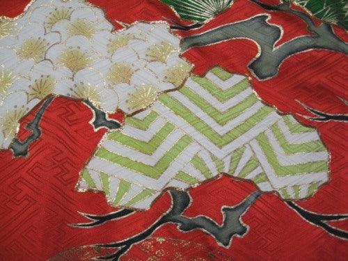 "Pine and Dandy" Wedding Kimono (Kakeshita) - Kyoto Kimono