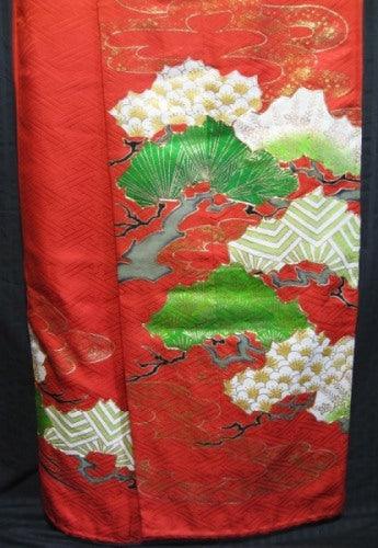 "Pine and Dandy" Wedding Kimono (Kakeshita) - Kyoto Kimono