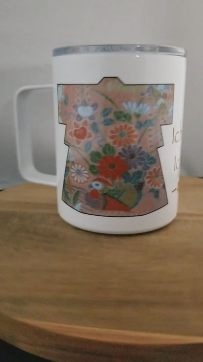 "Ichi-go Ichi-e Floral" Japanique Insulated Mug