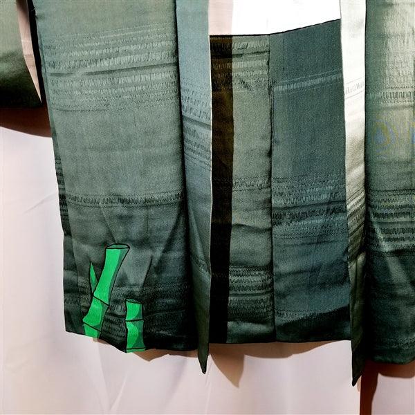 "Rising Sun" Vintage Painted Haori - Kyoto Kimono