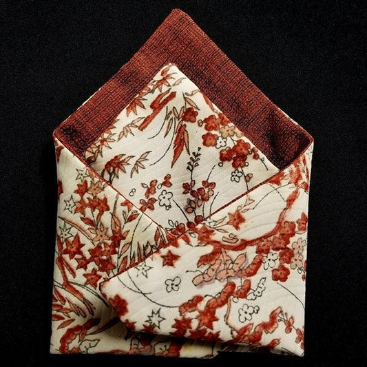 "Summer Blossoms" Japanique Pocket Square - Kyoto Kimono