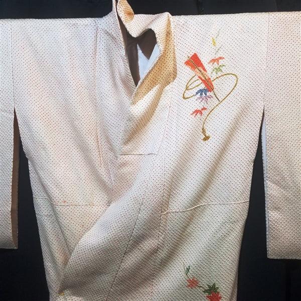 "Summer Fans" Vintage Kimono - Kyoto Kimono