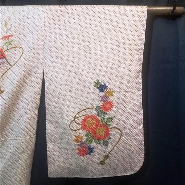 "Summer Fans" Vintage Kimono - Kyoto Kimono