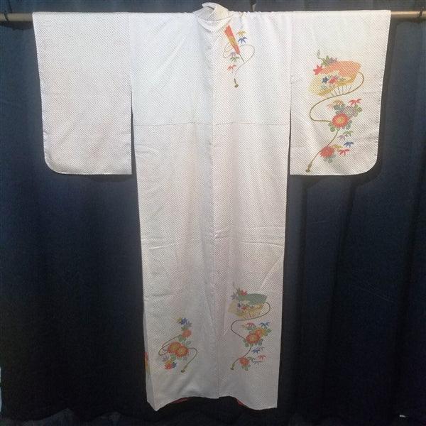 "Summer Fans" Vintage Kimono - Kyoto Kimono