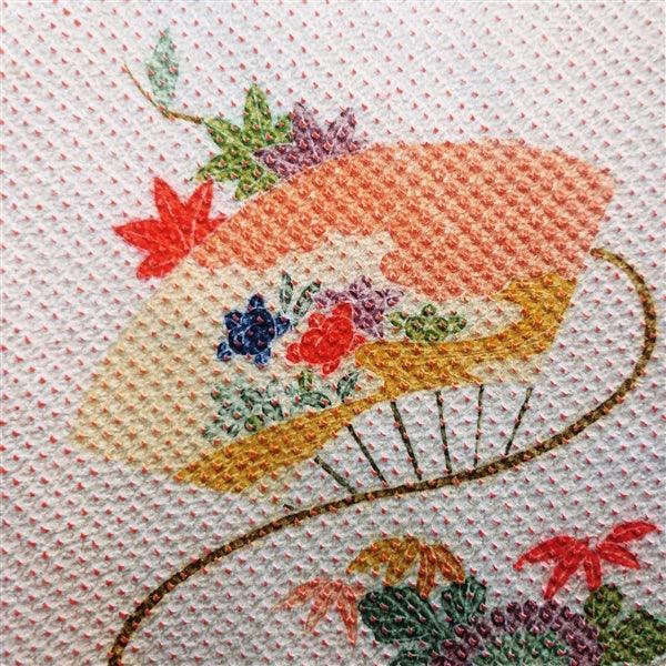 "Summer Fans" Vintage Kimono - Kyoto Kimono