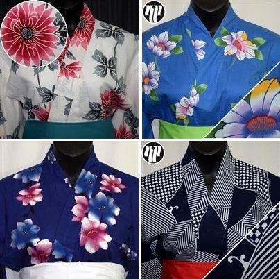 "Surprise Me" Woman's Yukata Kimono - Kyoto Kimono