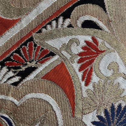 "Sweeping Swirls" Vintage Fukuro Obi - Kyoto Kimono