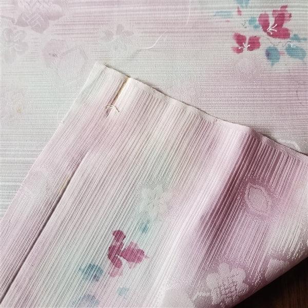 "Sweet Pink" Vintage Kimono Yardage - Kyoto Kimono